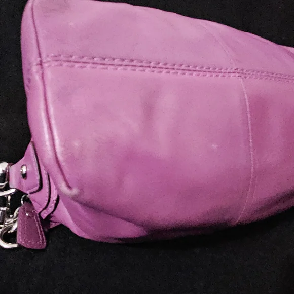 Coach Kristen Orchid Purple Leather Satchel/Shoulder Bag - Picture 11 of 16